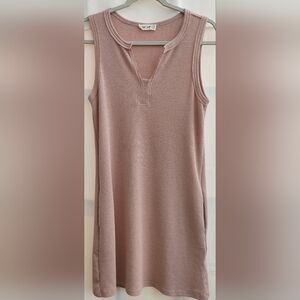 New in dress, Pink/ Mauve in Color, Thermal/ Waffle Style Material Size Small.